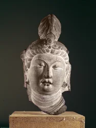 Kopf eines Bodhisattva, Tang-Dynastie (618-907), ca. 710